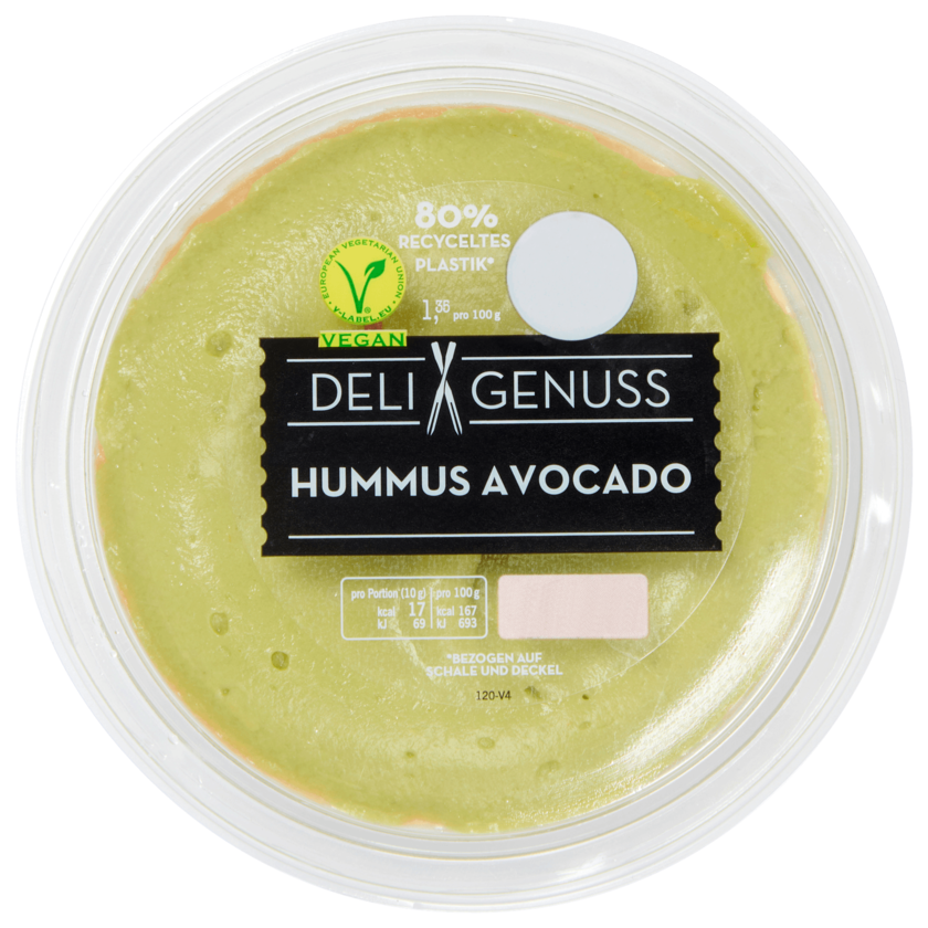 Deli Genuss Hummus Avocado 200g